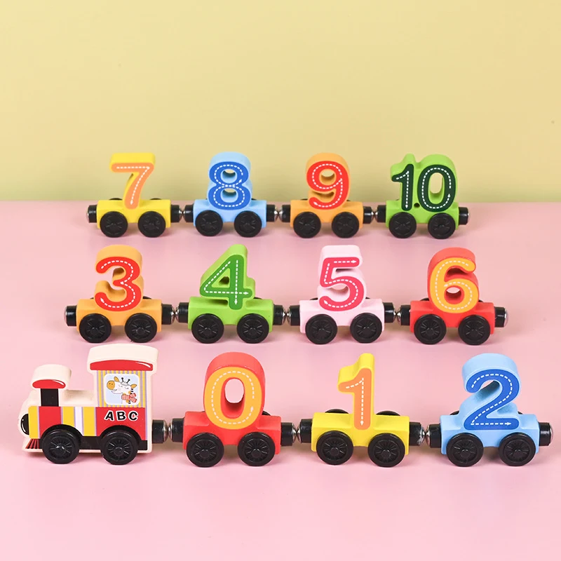 Children Play Wooden Train
